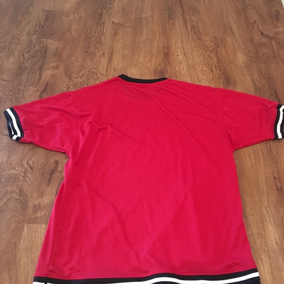 ‼️2/$18‼️Carbon Red and black Zipper Jersey - Picture 4 of 5